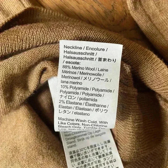 J. Crew Wool Ruffle Mock Neck‎ Pointelle Sweater Holiday Coquette Boho Sz XS - Picture 4 of 9